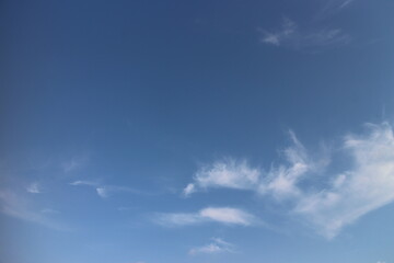 Obraz premium Blue sky with cloud. Clearing day and Good weather in the morning.