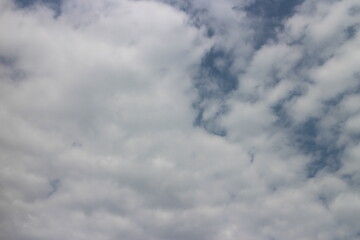 Obraz premium Blue sky with white clouds.