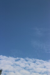 blue sky with clouds