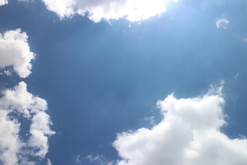 blue sky with clouds