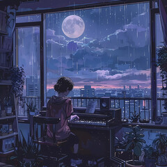 Generative AI Lo-Fi music picture