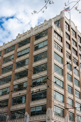 Seattle Buildings, with American Flag
