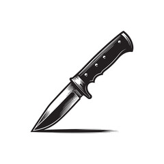 knife vector art silhouette illustration design 