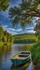 Obraz premium Tranquil Waters Generative AI's Peaceful Stone and Quiet Background