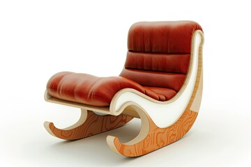 Rocking chair Design for Kid Room Isolated on white background