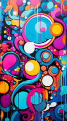 Obraz premium Abstract street art graffiti