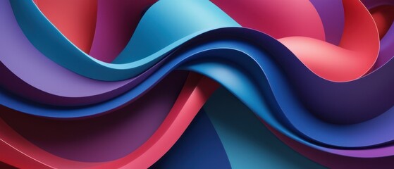 A colorful wave background