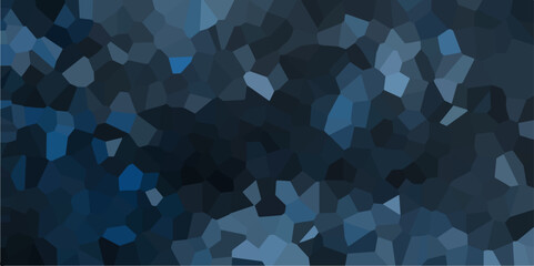 Fototapeta premium Dark BLUE vector pattern. Quartz dark Navy blue Broken Stained Glass Background. Voronoi diagram background. Seamless pattern shapes vector Vintage Quartz surface white for bathroom or kitchen