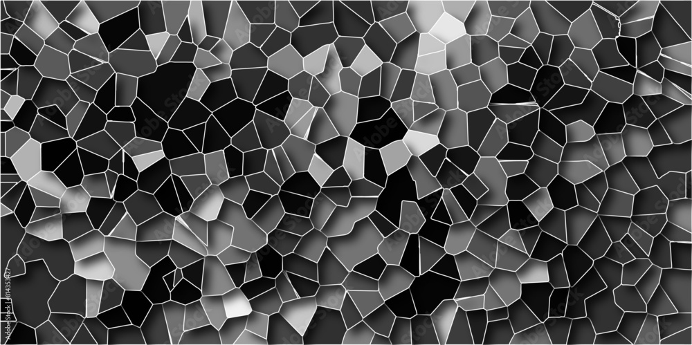 Poster seamless pattern mosaic marble pattern texture with seamless shapes. dark and light gray geometric m