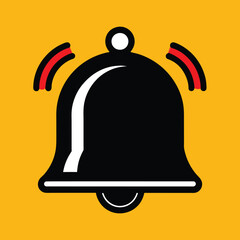 Notification bell icon vector design