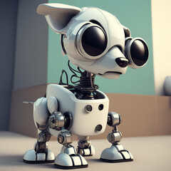 3d render of a robot