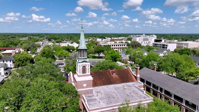 aerial over church in ocala florida