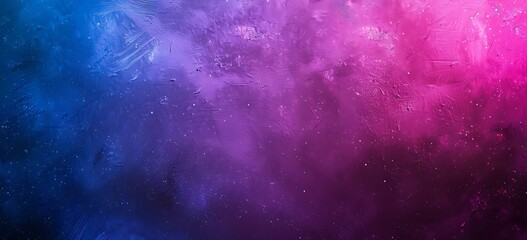 A black backdrop transitioning in gradient from purple to blue, then to pink and white.