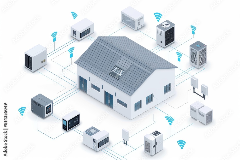 Poster secure properties with geo-fencing, lens accessories, and communication enhancements through etherne