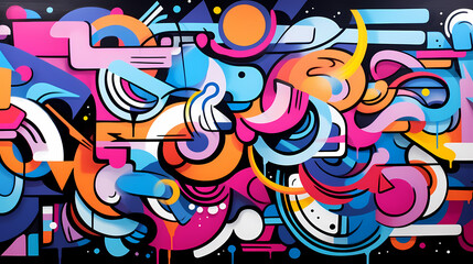 Obraz premium Abstract street art graffiti