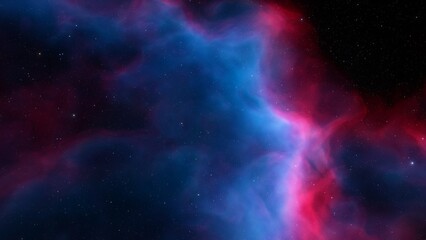 Space background. Nice clean colorful nebula with star field. 3D rendering
