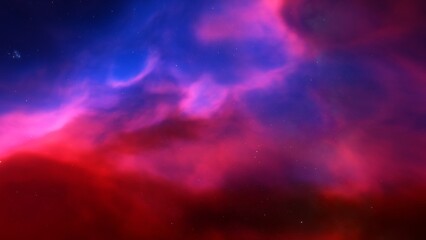 Space background. Nice clean colorful nebula with star field. 3D rendering
