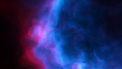 Space background. Nice clean colorful nebula with star field. 3D rendering
