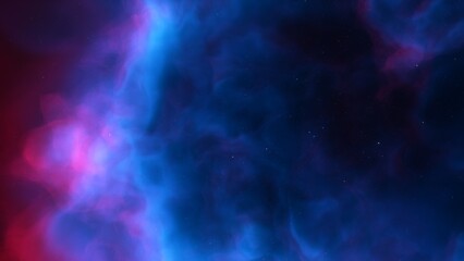 Space background. Nice clean colorful nebula with star field. 3D rendering
