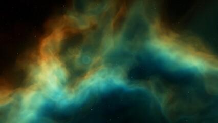 Obraz na płótnie Canvas Space background. Nice clean colorful nebula with star field. 3D rendering 