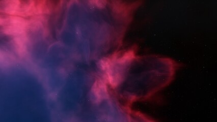 nebula gas cloud in deep outer space
