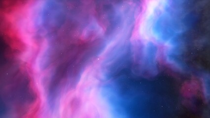 Space background. Nice clean colorful nebula with star field. 3D rendering
