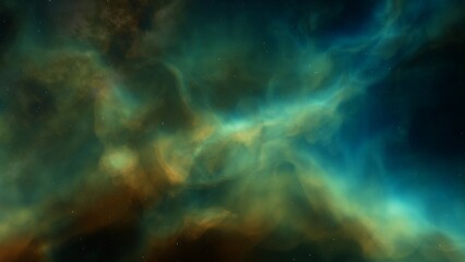 nebula gas cloud in deep outer space  © ANDREI
