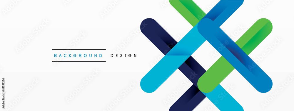 Poster a vivid electric blue cross contrasts with a soothing aqua rectangle on a white background. the azur