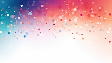 Abstract gradient background with scattered confetti dots