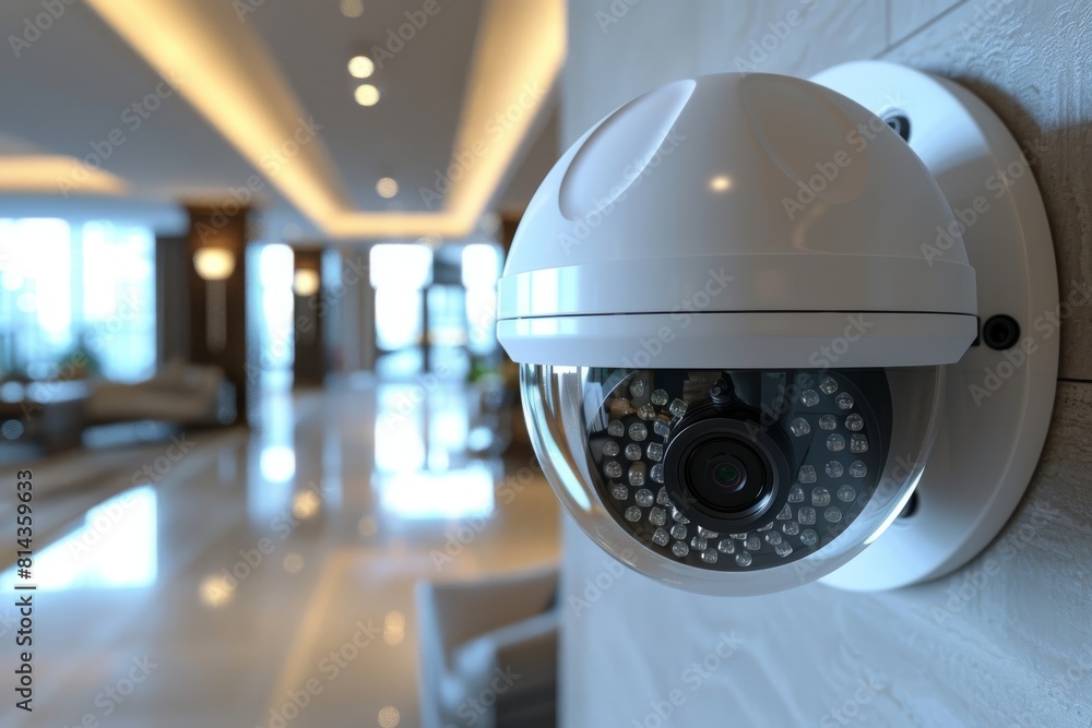 Poster media team supports networking with cctv surveillance and encrypted data for wireless alarm networks