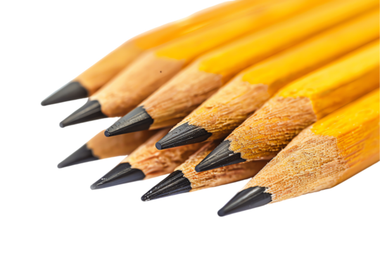 yellow Pencils on transparent Background - Powered by Adobe