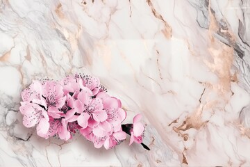Pink fresh aroma cherry blossom branch