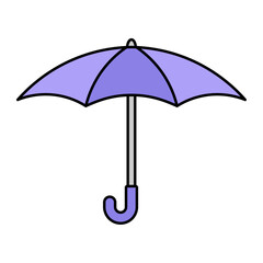 Vector Umbrella Flat Design Illustration