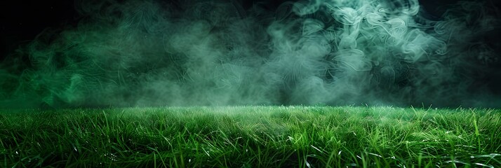Green background with dark ground and a mix of toxic elements like black fog and stink mist, evoking a sense of pollution and unpleasantness