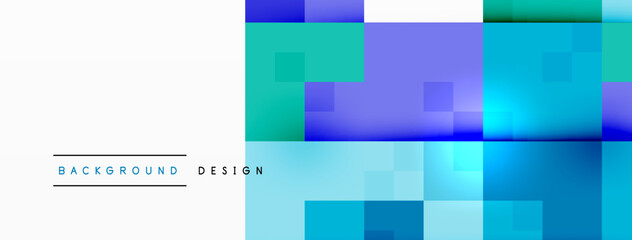 Dynamic neon glowing lines geometric techno background. Vector illustration