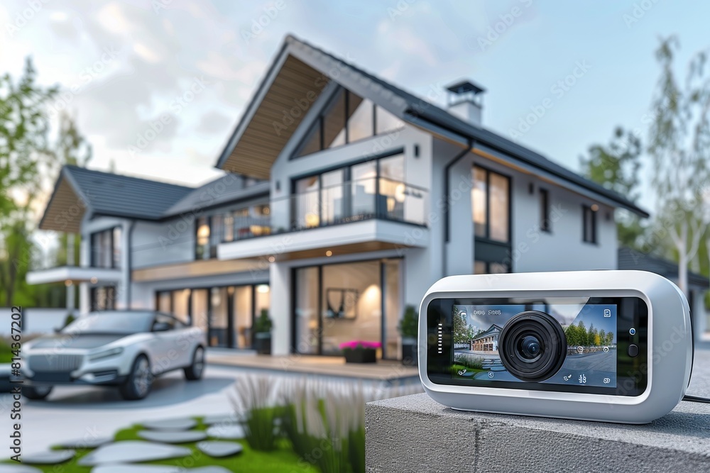 Poster high tech homes employ advanced electronic defenses with precision detection for robust and secure h