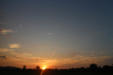 Sky background on sunset. Nature abstract composition