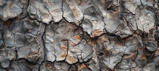 A close-up texture of bark from a tree trunk, in dark beige and gray colors, with a motion blur...