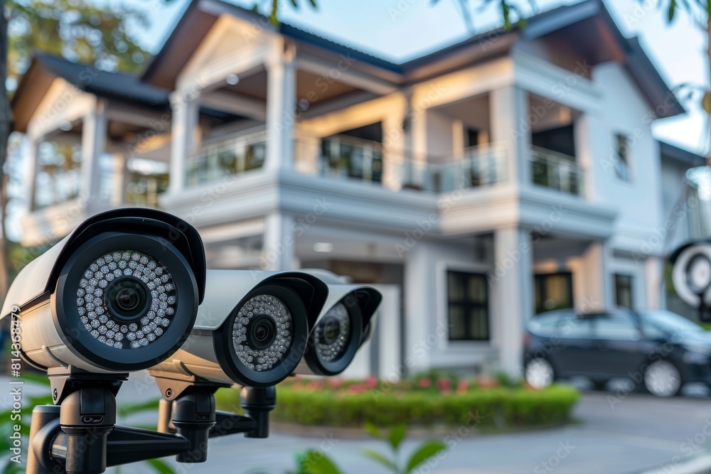 Poster high tech homes utilize advanced electronic defenses and system hardening for effective secure home 