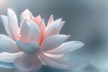 Soft,Ethereal Bloom of a Delicate Flower Capturing Tranquil Beauty and Serenity in Nature