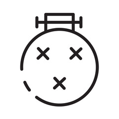 Handcraft Sewing Stitch Line Icon