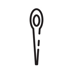 Needle Sewing Tailor Line Icon