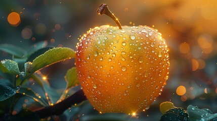 Whispering Valleys: Opalescent Apple in Dawn's Aura