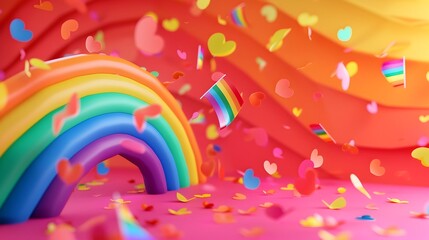 Colorful Kaleidoscopic of Pride and Diversity