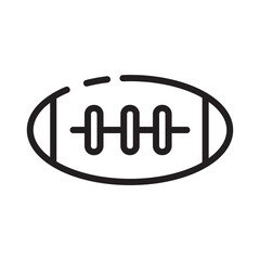 Activity Ball Rugby Line Icon