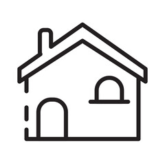 Building Estate Home Line Icon