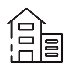 Building City Engineer Line Icon