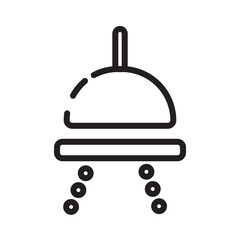 Estate Real Shower Line Icon