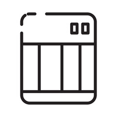Accounting Calculator Price Line Icon