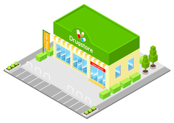 アイソメトリック　ドラッグストア